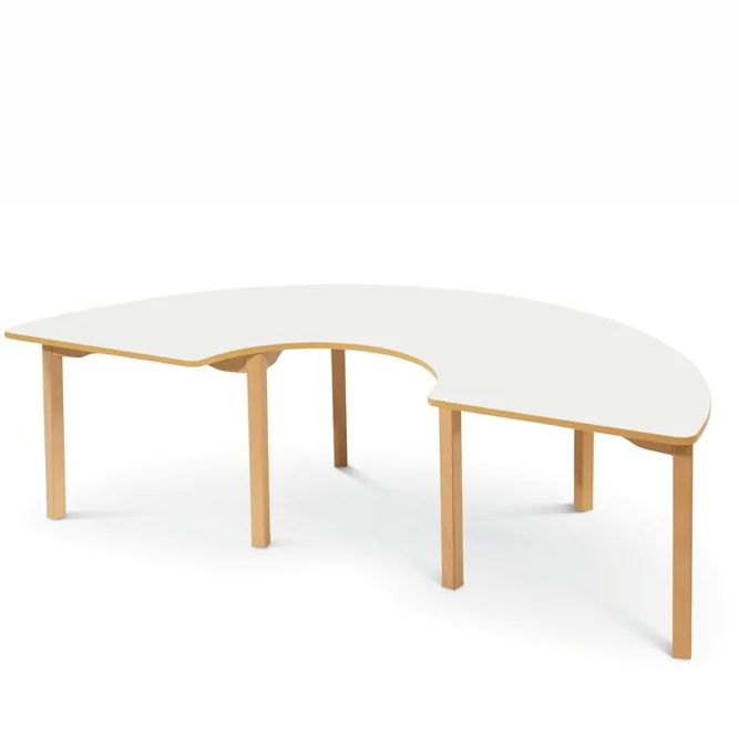 C-Form Tisch 180 x 90 cm laminiert, 5 Farben, 7 Höhen